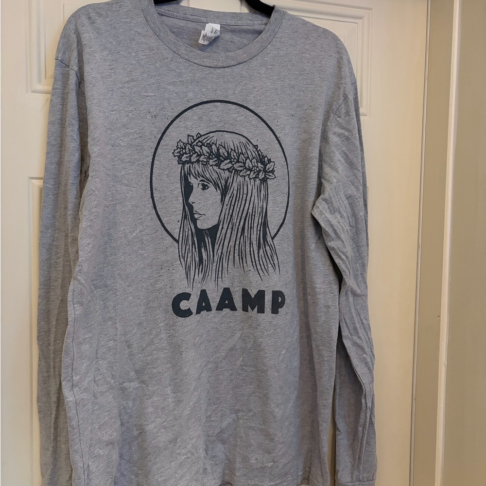 Gray CAAMP Graphic Long Sleeve Shirt